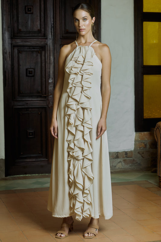 VESTIDO AMELIA BEIGE