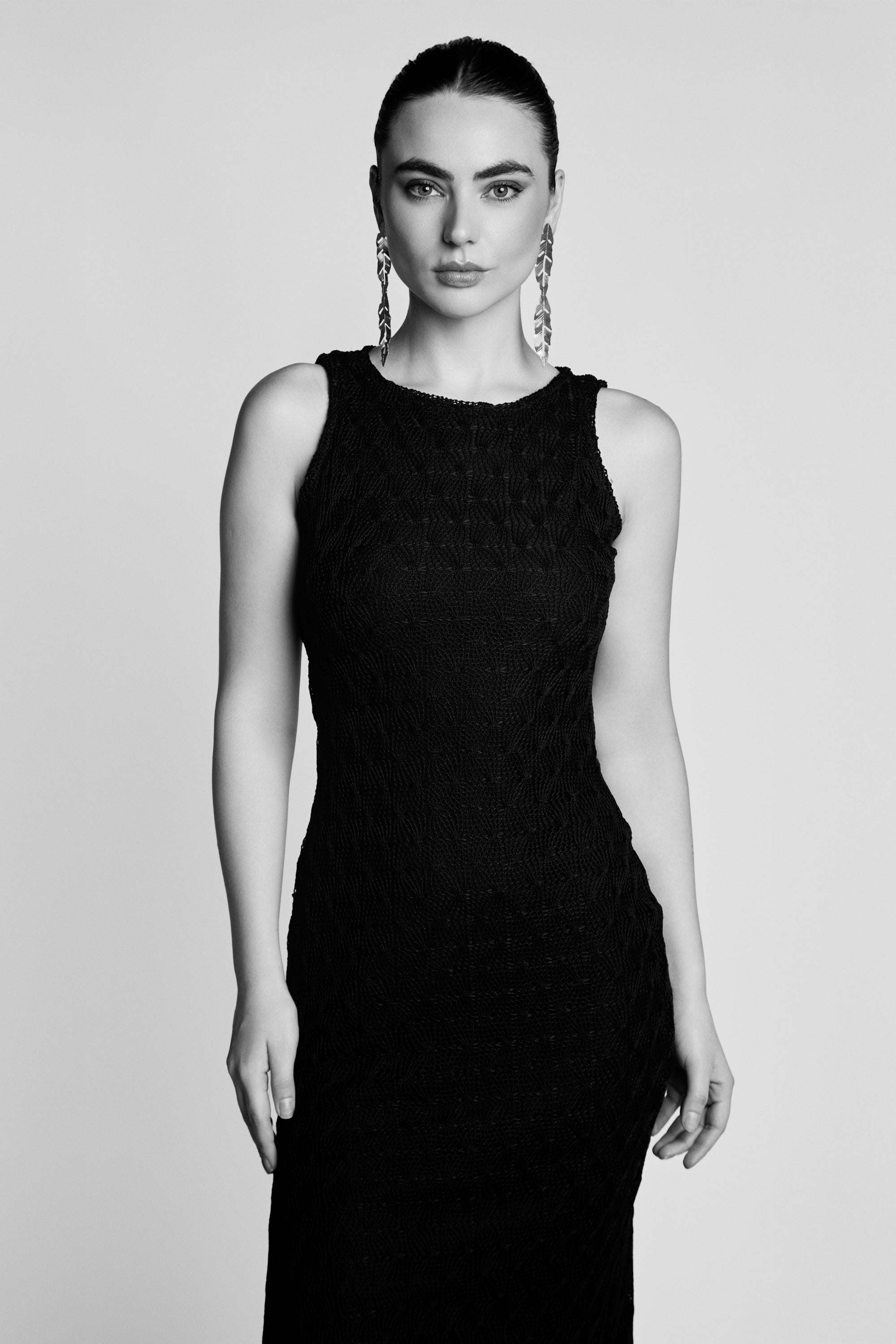 VESTIDO TEJIDO NEGRO