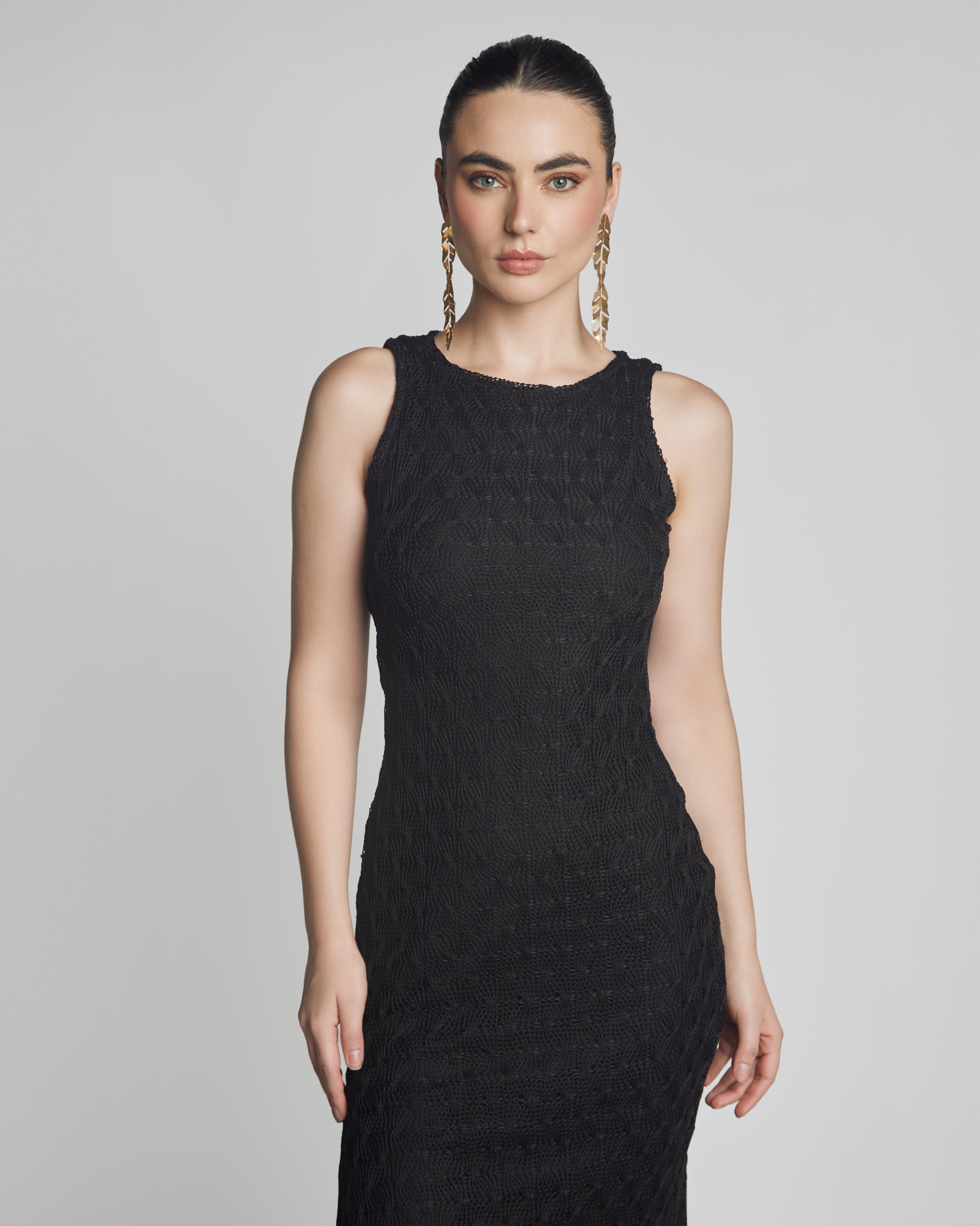 VESTIDO TEJIDO NEGRO