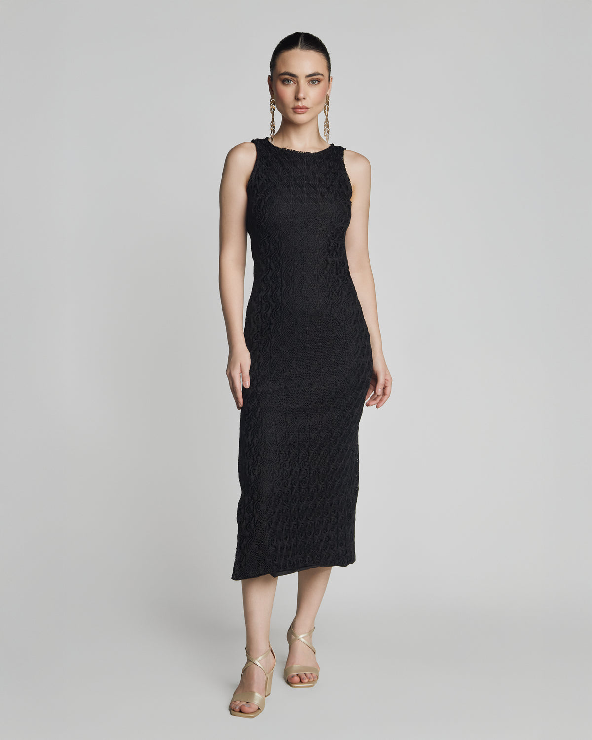 VESTIDO TEJIDO NEGRO