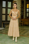 VESTIDO MIDI LUCIA CAQUI