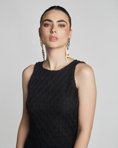 VESTIDO TEJIDO NEGRO