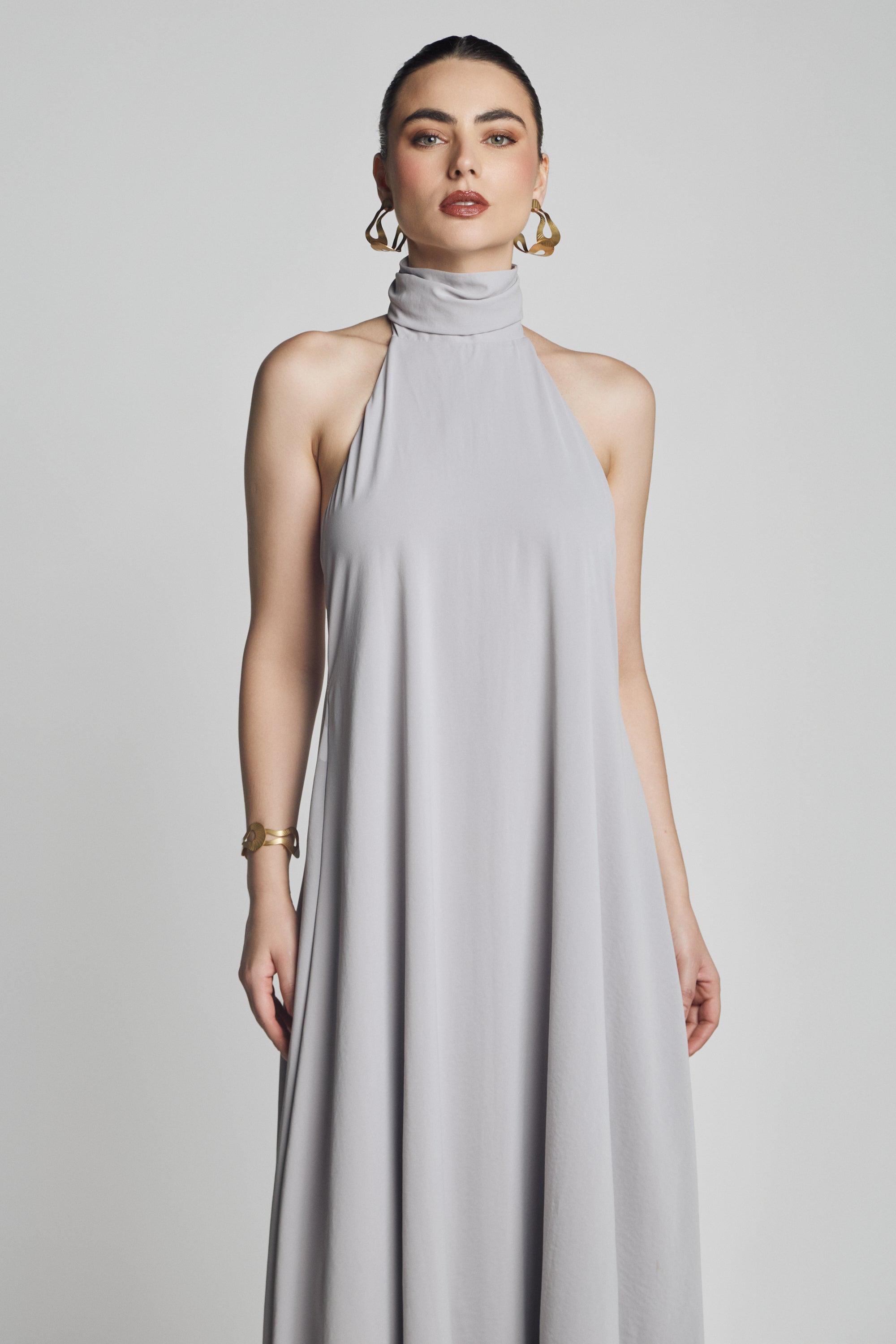VESTIDO LIRIO GRIS