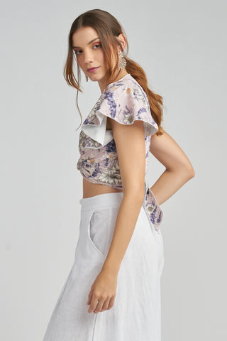 TOP MARBELLA PRINT LILA