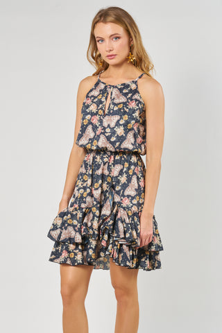 VESTIDO LINO CORTO NEGRO