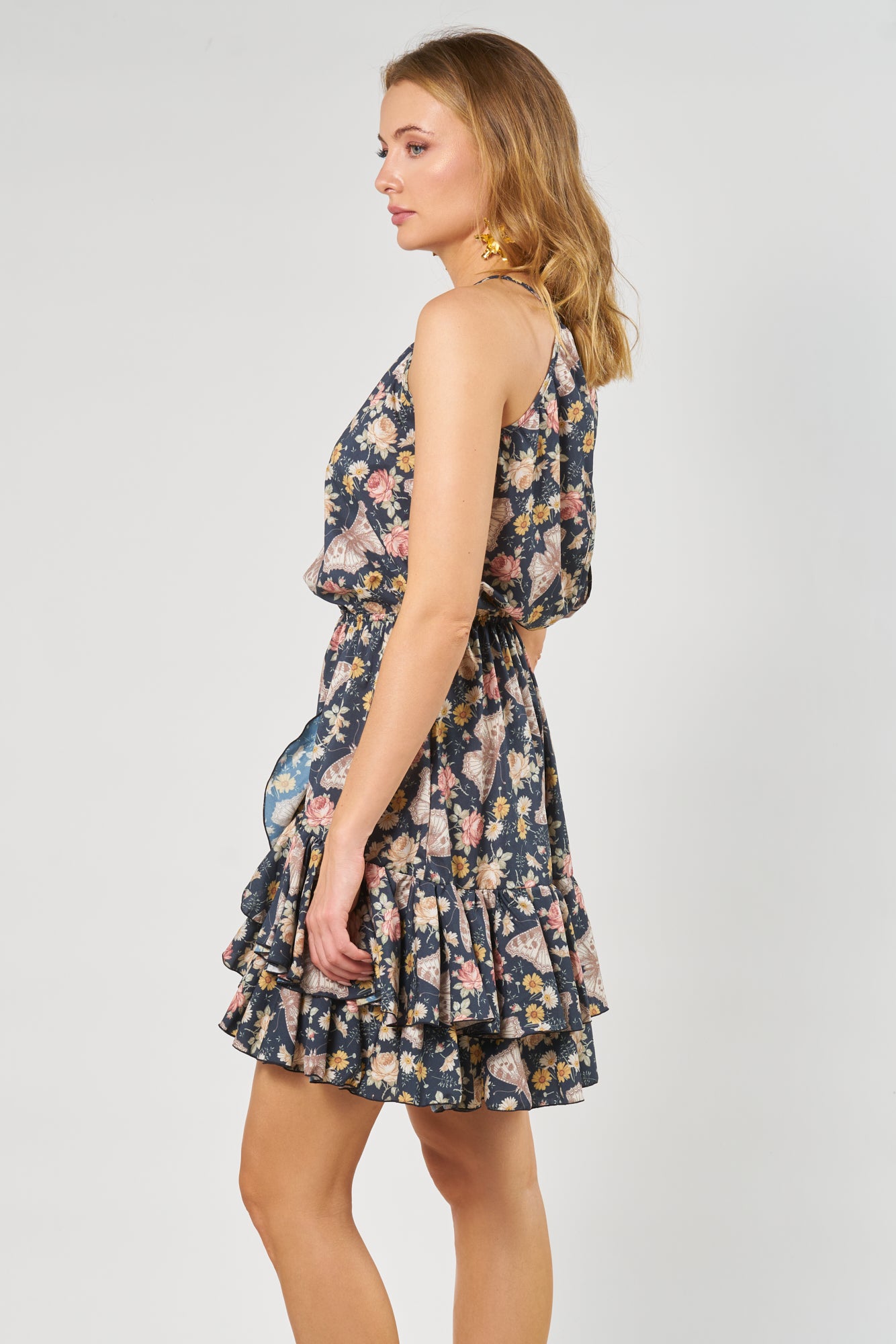 VESTIDO LINO CORTO NEGRO