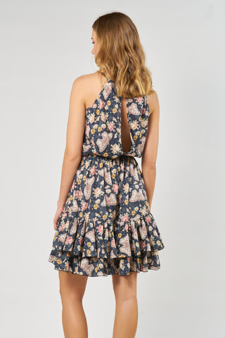 VESTIDO LINO CORTO NEGRO